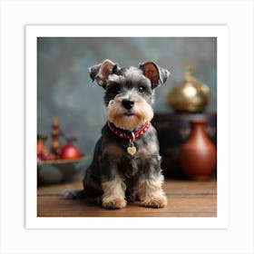 Schnauzer Puppy Art Print