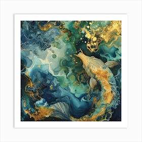 Koi Fish 12 Art Print