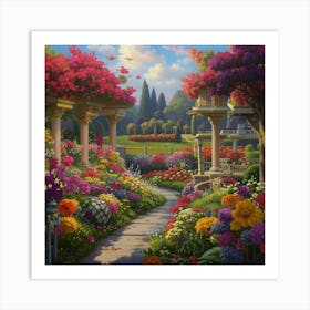 Garden Path 2 Art Print