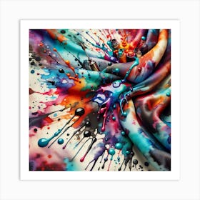 splash paint ink Art Print