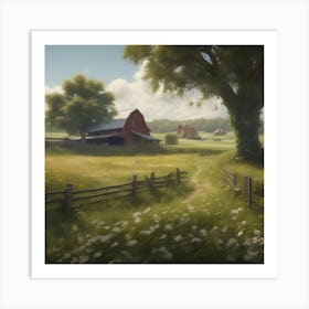 Farm Scene 7 Art Print
