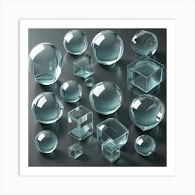 Glass Spheres Art Print