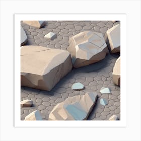 Rocks On The Ground 1 Art Print