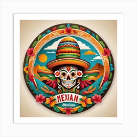 Mexican Skull 46 Art Print