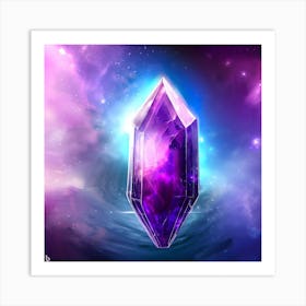 Purple Crystal 2 Art Print