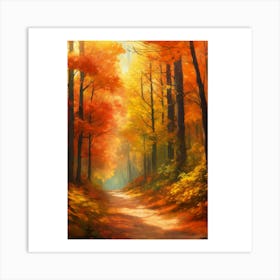 Autumn Path 3 Art Print