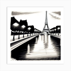 Paris Eiffel Tower 1 Art Print