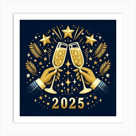 New Year 2025 Art Print