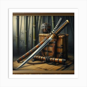 Samurai Sword Art Print