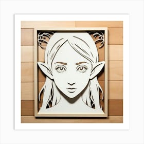 Elf Face Art Print