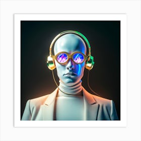 Headphones 4 Art Print