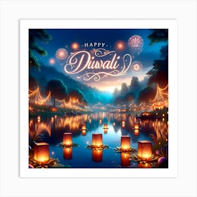 Happy Diwali 1 Art Print