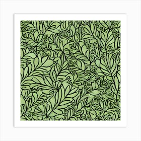 Leaf pattern Art Print