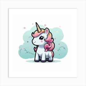 Cute Unicorn 421 Art Print