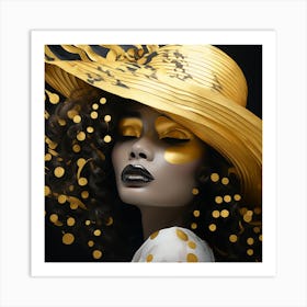 Gold Hat Art Print