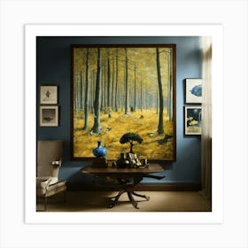 3d Art In Style Ansel Adams Art Print