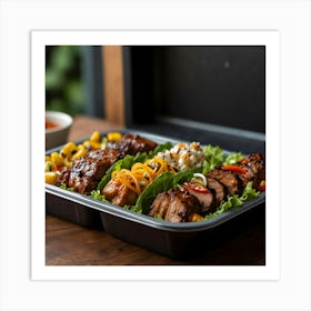 Bbq Trays Art Print