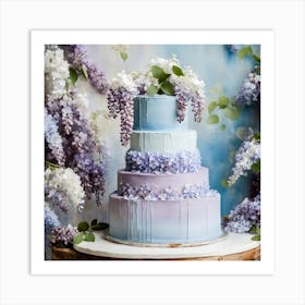 Pastel Wedding Cake Art Print