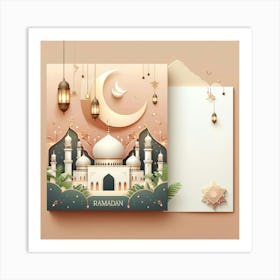 Ramadan Greeting Card 3 Art Print