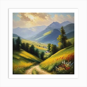 Road To The Mountains 5 Art Print