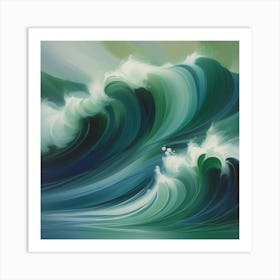 Ocean Wave 1 Art Print