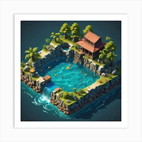 Isometric Isometric Illustration Art Print