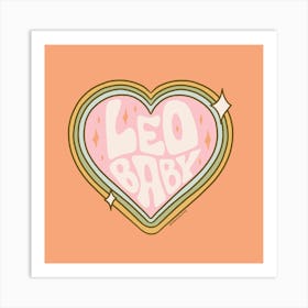 Leo Baby Art Print