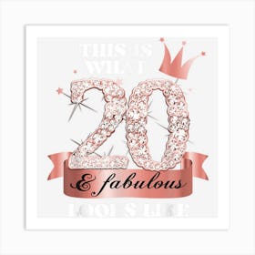 20 & Fabulous I Rose And Black Party Group Candid Photo Item Art Print