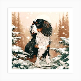 Festive Puppy Art Print