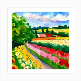 Field Of Flowers 5 Art Print