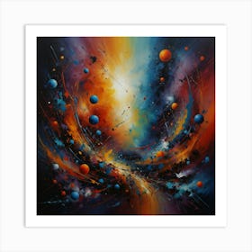 Space - Abstract Painting Art Print