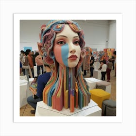 Woman'S Head 3 Art Print