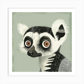 Ring Tailed Lemur Art Print