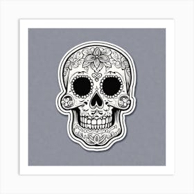 Day Of The Dead Skull 5 Art Print