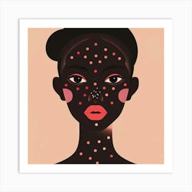 African Girl With Freckles 843 Art Print