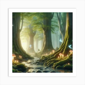 Fairy Forest paintings art print 3 Art Print