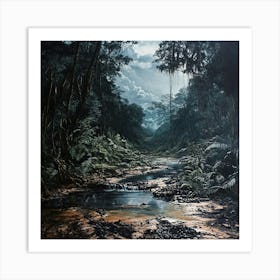 River In The Jungle 3 Art Print