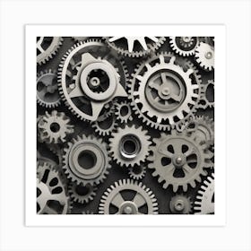 Gears 2 Art Print