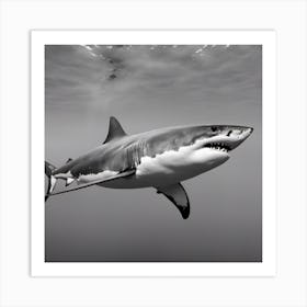 Great White Shark Art Print