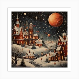 Glistening Christmas Reverie Art Print