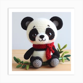 Amigurumi, Panda Art Print