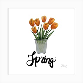 Orange Tulips 2 Art Print