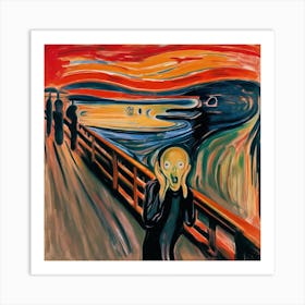 The Scream By Edvard Munch 1 Art Print
