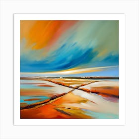 Abstract Landscape Painting 7 Art Print