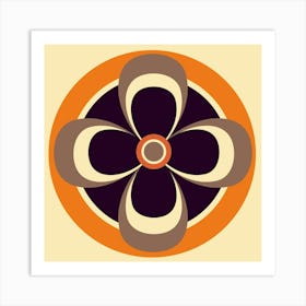 Flower Design Tile Decorative Art Print