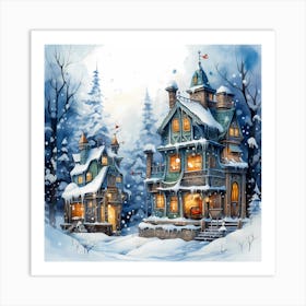 Painted Knitmas Serenade Art Print