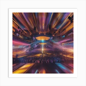 Concert At Night Art Print