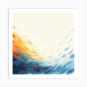 Abstract Watercolor Painting 17 Art Print