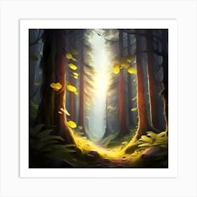 Forest Path Art Print