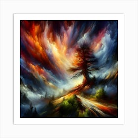 Lone Tree 3 Art Print